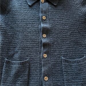 Men's Classic Blue Cardigan